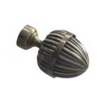 Zakończenie Opera 25 mm do karnisza Barok mosiądz antyczny