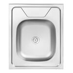 Zlewozmywak  60 nakładany 1-komorowy  50 x 60 cm stalowy Kuchinox