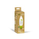 Żarówka ledowa 3LED świeczka E-27 8W barwa ciepła 