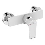 Bateria natryskowa ścienna bez zestawu natryskowa LARGO, biały/chrom