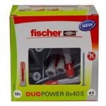 Kołek uniwersalny DUOPOWER z wkrętem DUOPOWER 8X40 SBOX DIY