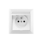 Gniazdo pojedyncze Medium białe IP44 2x2P