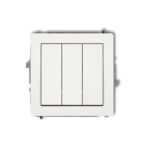 Łącznik potrójny Deco biały