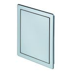 Drzwiczki rewizyjne plastikowe 20x25 satyna srebrna