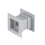 Osłona wentylacyjna drzwiowa 45x45 biała Etykieta