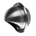 Wyrzutnia - czerpnia metalowa nierdzewna Ø125 nierdzewny