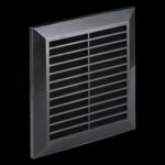 Osłona wentylacyjna 14x14 TUS Ø125 czarny