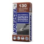 Zaprawa murarska do klinkieru Pozmur-KL Nano 130 25 kg szara KREISEL