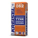 Tynk mineralny Poztynk-SZ 062 25 kg BR 1,5 mm biały KREISEL