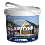 Tynk silikatowo-silikonowy Sisitynk 040 25 kg BR 1,5 mm biały KREISEL