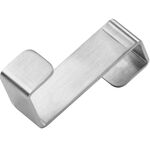 Wieszak na drzwi szafki Wieszak pojedynczy do kuchni polerowana stal , wysokość: 4,7 cm