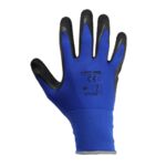 Rękawice ochronne powlekane lateksem LAHTI PRO czarno granatowe 10
