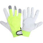 Rękawice ochronne z koziej skóry LAHTI PRO żółte 11