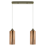 Lampa wisząca 6754/2 21QG mosiądz Elem