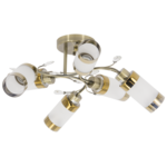 Lampa sufitowa 8267/6 21QG mosiądz Elem