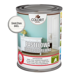 Pastelowa farba do drewna Śnieżna biel 0,75 l Colorit Drewno