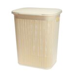 Kosz na bieliznę 50 l WILLOW kremowy
