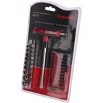 Zestaw wkrętak typu T z bitami i nasadkami - 21cz. DRAUMET