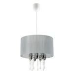 Lampa wisząca Camilla popiel Lampex