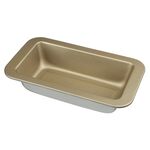 Blacha nieprzywieralna CHARLOTTE 21 x 11 x 5 cm biało-złota