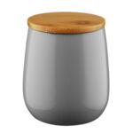 Pojemnik na płatki kosmetyczne BEVERLY szary