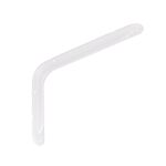 Wspornik wzmocniony z przetłoczeniem wąskim WWPW 250 biały VELANO