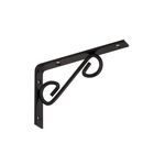 Wspornik ornamentowy prosty WOP 150 czarny VELANO