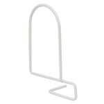 Wspornik do książek dwurzędowy, komplet L+P, WKS 2 biały VELANO