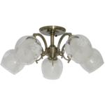 Lampa sufitowa 9150/5 21QG mosiądz Elem