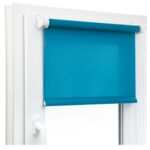 Roletka mini KLIK TR07- 115 x 150 cm, turkusowa