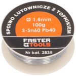 Cyna z kalafonią 100 g 1,5 mm FASTER TOOLS