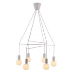 Lampa wisząca ALTO 6x40W E27 biały matowy CANDELLUX
