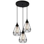 Lampa wisząca GRAF TALERZ 3x60W E27 czarny CANDELLUX
