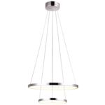 Lampa wisząca okrągły podwójny LUNE 5040W LED 4000K chrom CANDELLUX