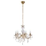 Lampa wisząca MARIA TERESA 5x40W E14 złoty CANDELLUX