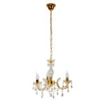 Lampa wisząca MARIA TERESA 3x40W E14 złoty CANDELLUX