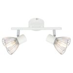 Listwa FLY 2x40W E14 biały/chrom CANDELLUX