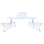 Listwa FIDO 2x40W E14 biały+chrom CANDELLUX