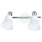 Listwa DISCOVERY 2x40W E14 chrom/biały CANDELLUX