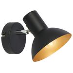 Kinkiet DISO 1x40W E27 czarny+złoto CANDELLUX