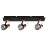 Listwa MARKUS 3x50W GU10 czarny+miedziany bez żarówki CANDELLUX