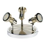 Plafon ARKON 3x50W GU10 satyna nikiel chrom bez żarówek CANDELLUX