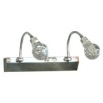 Kinkiet ACRYLIC LED 2x2W LED chrom transparent CANDELLUX
