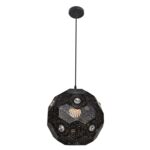 Lampa wisząca EUPHORIA 30 1x40W E27 czarny CANDELLUX