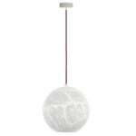 Lampa wisząca BENE 25 kula W 1x60W E27 ażurowy biały CANDELLUX