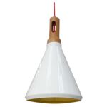 Lampa wisząca ROBINSON 26 1x60W E27 biały/wnętrze żółte CANDELLUX