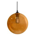 Lampa wisząca EDISON 25 1x60W E27 bursztynowy+żarówka CANDELLUX