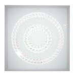 Plafon LUX 29X29 16W LED 4000K satyna podwójny RING CANDELLUX