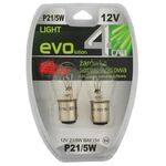 Zestaw żarówek samochodowych P21/5W 12V 21/5W BAY15d 4CAR