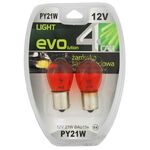 Zestaw żarówek samochodowych PY21W 12V 21W pomarańczowe 4CAR